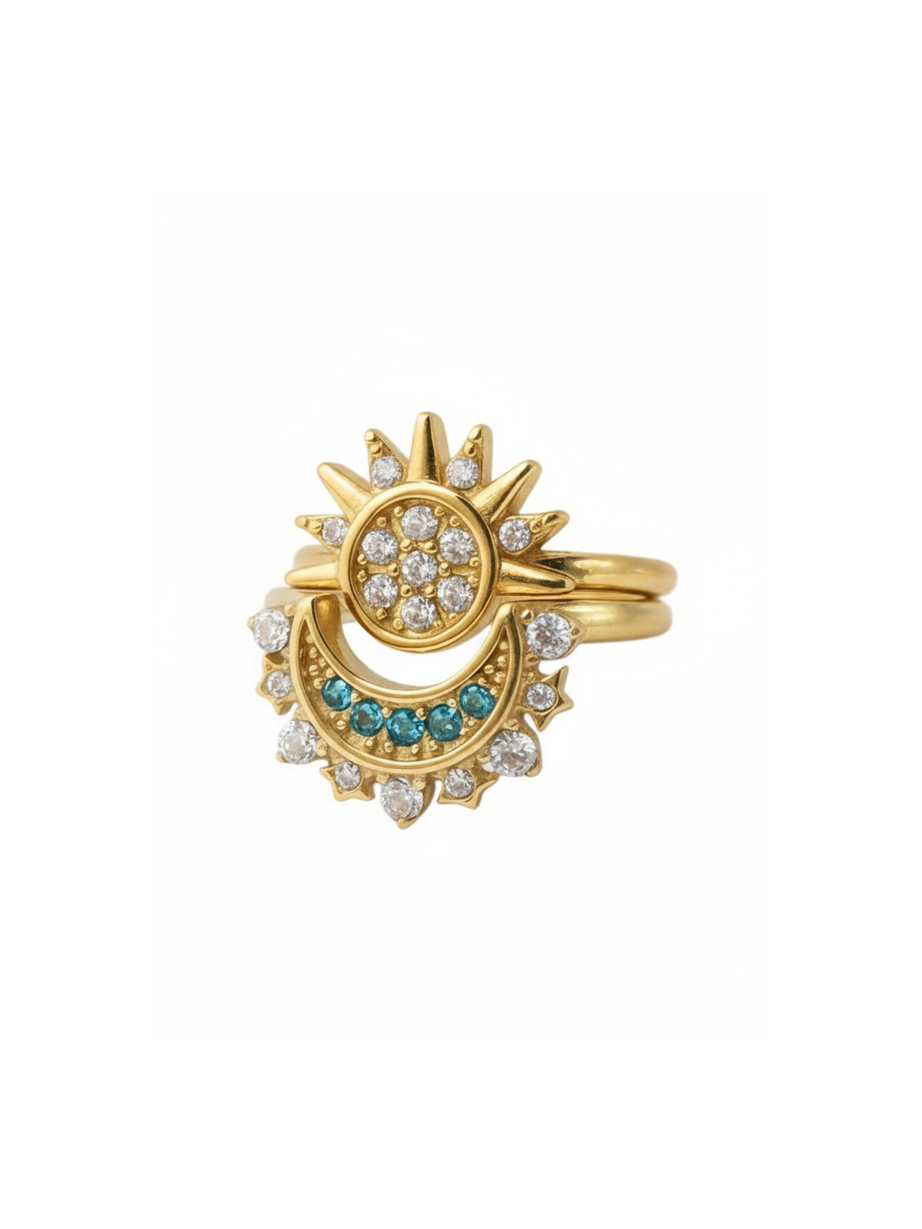 coppia anelli sole luna gold 1 Anelli Sole&Luna gold - immagine 1