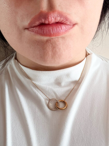 collana lumen pavè gold