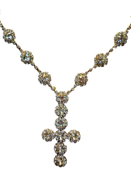 collana croce flowers