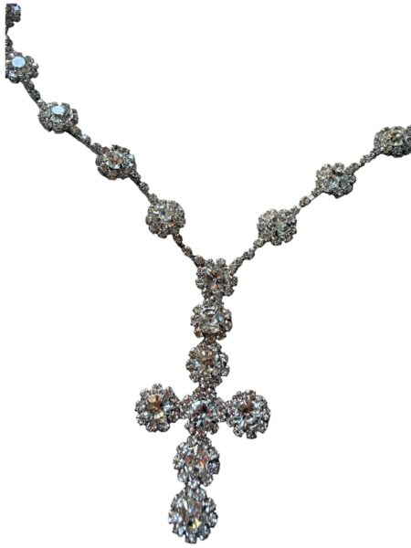 collana croce flowers